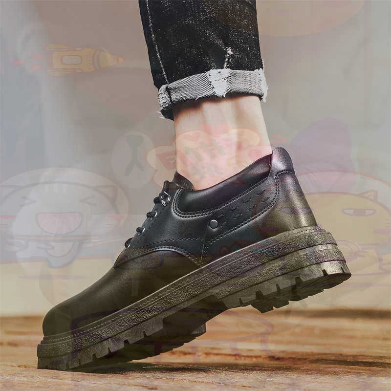Yellow Streetwear Brand - Zapatillas deportivas de cuero Natural oscuro