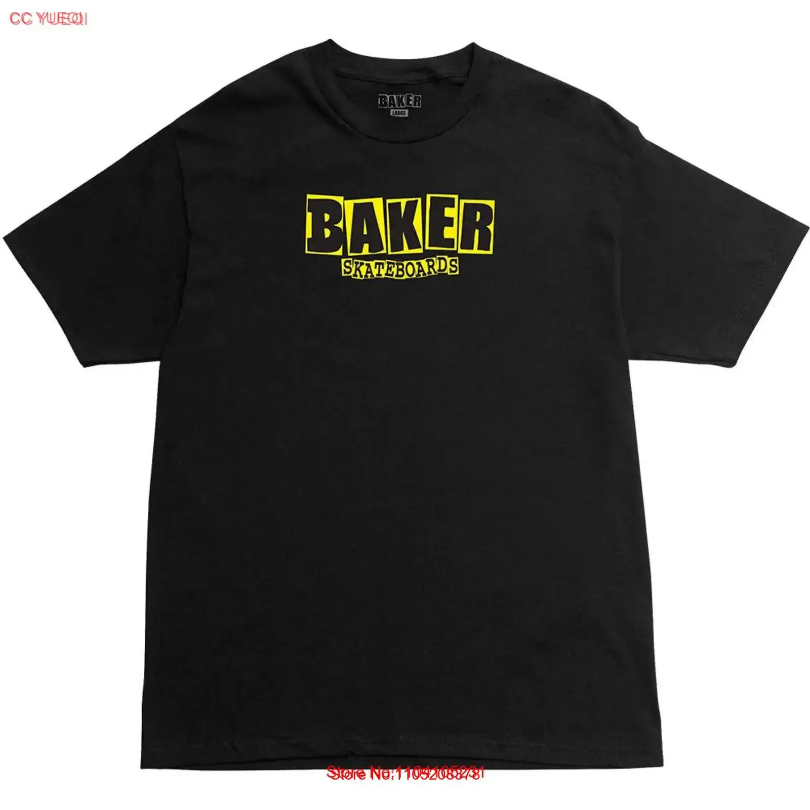 Baker Skateboards camiseta log - Yellow Streetwear Brand reseña y precio